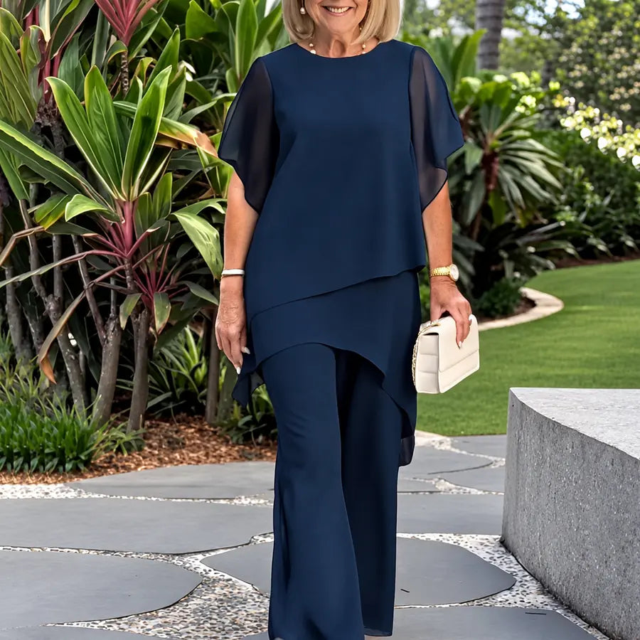 Conjunto Giorgia Miralleve azul-marinho – vista frontal