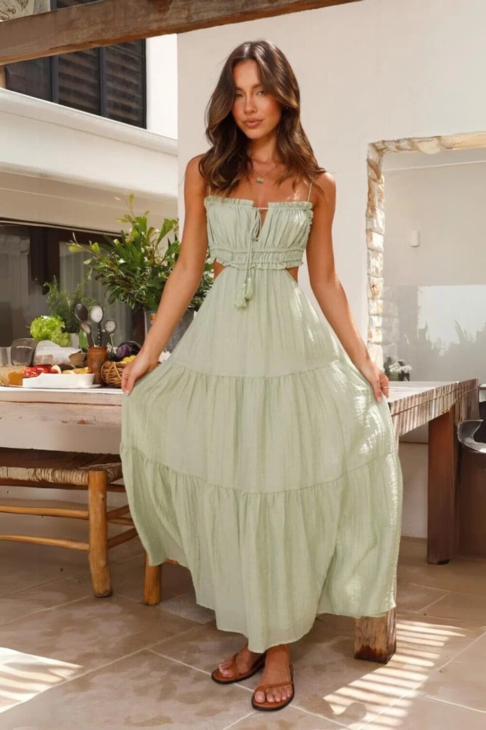 Vestido Midi Pauline Vestido Midi MRL-107 Miralleve Verde PP