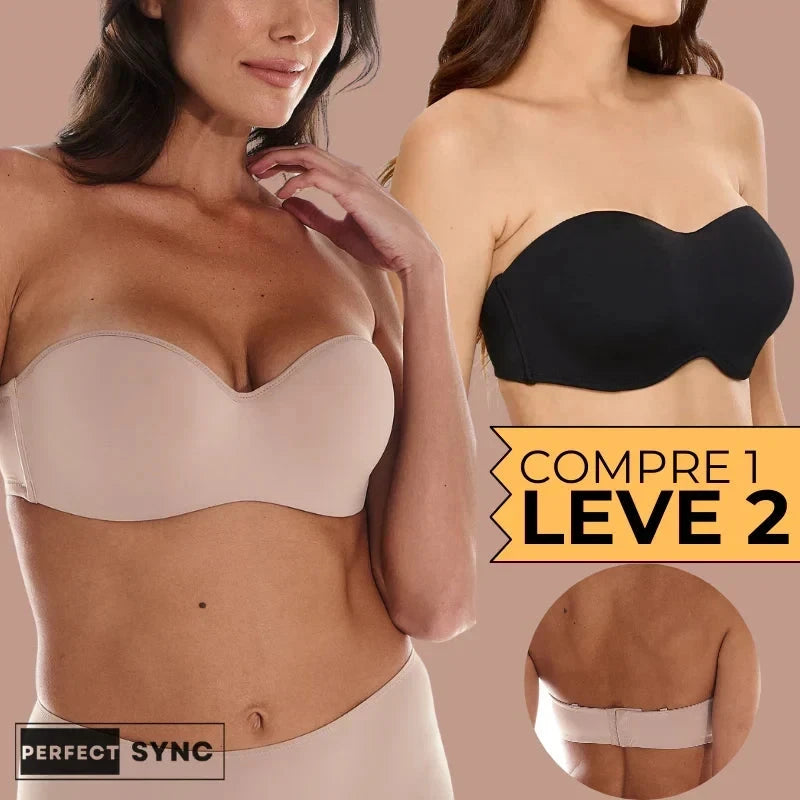 Sutiã Sync Comfort Tomara que Caia - Sustentação Perfeita Sem Alças - [COMPRE 1 LEVE 2] Sutiã Sync MRL-023 Miralleve 