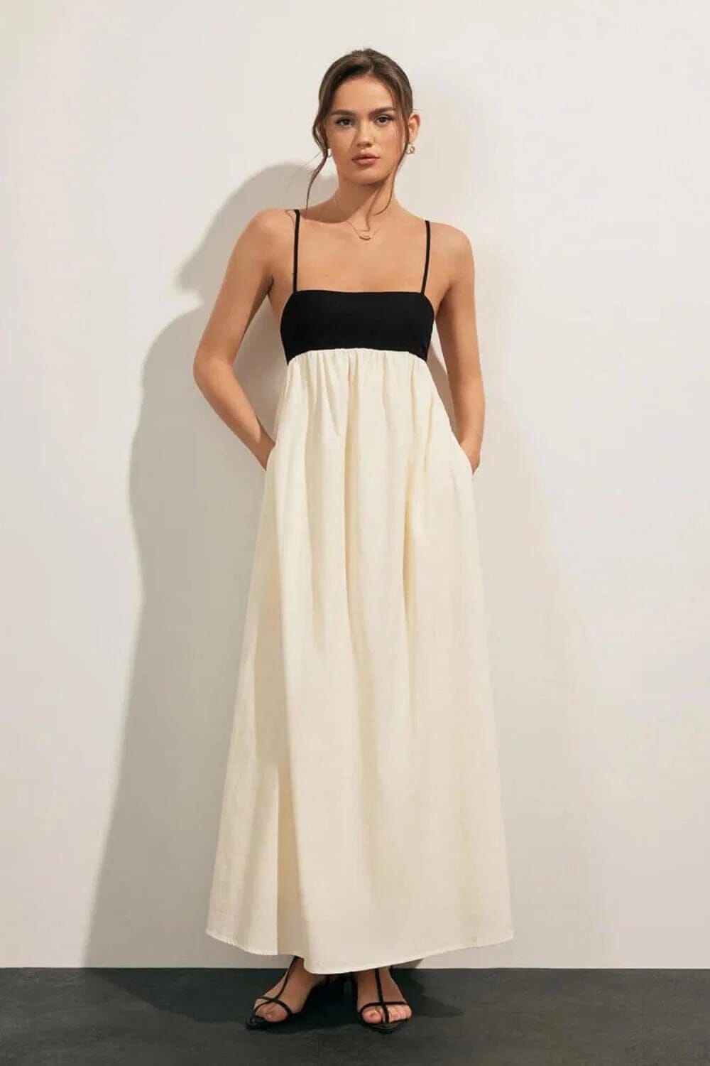 Vestido Longo em Linho Emily Vestido Longo MRL-154 Miralleve 