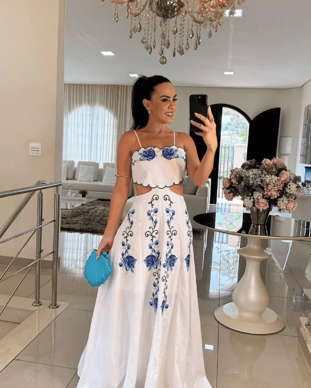 Vestido Flor de Jardim – Ecanto e Elegancia (Compre 1 Leve 2)🌸 Vestido Flor MRL-034 Miralleve 