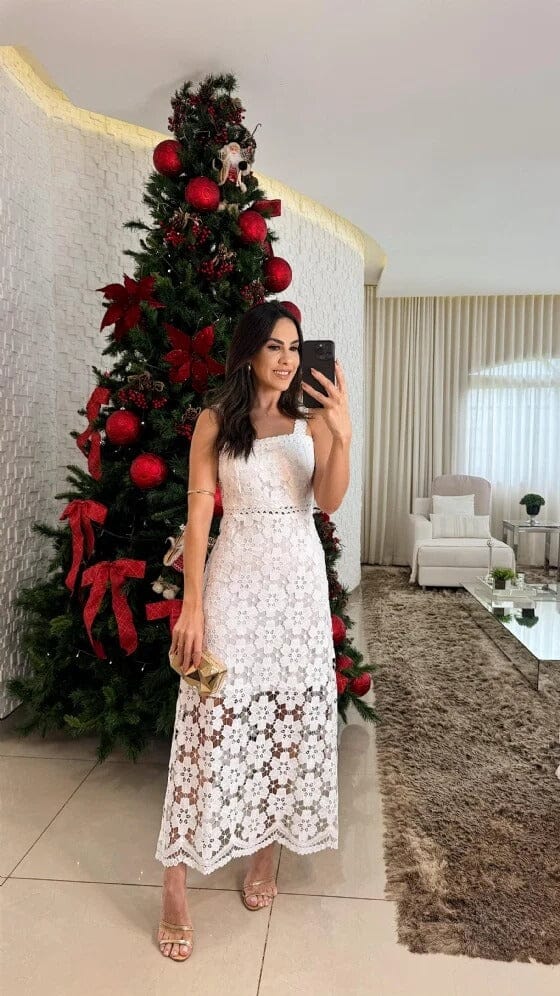 Vestido Maria Patricia Branco Vestido Maria MRL-164 Miralleve Branca PP 